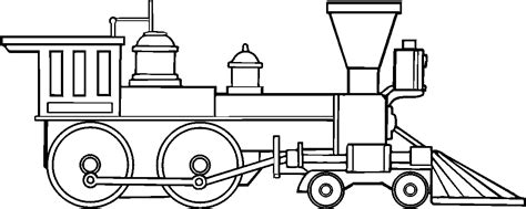 Dessin à la main d'un train à vapeur classique. Coloriage Locomotive à imprimer sur COLORIAGES .info
