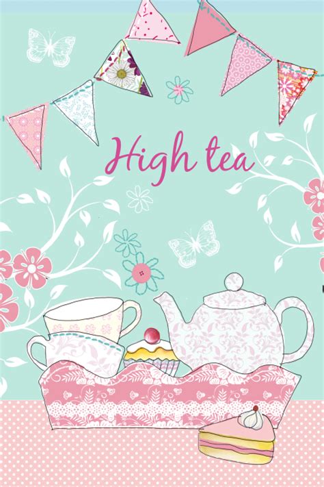 High Tea Uitnodiging Maak Feestelijke Uitnodigingen Op Fuif Nl