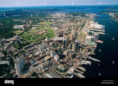 Aerial Of Halifax Nova Scotia Canada Stock Photo Alamy