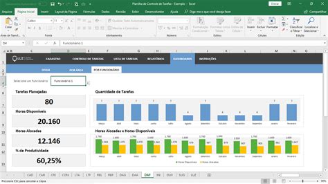 Planilha De Tarefas Excel Download Ictedu