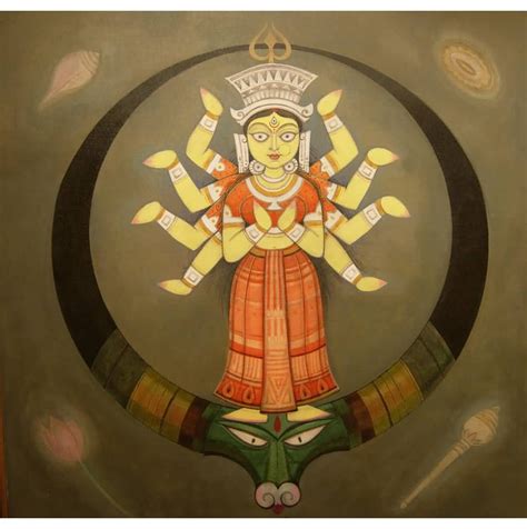 Durga Painting Indian Art Gallery Indian Folk Art