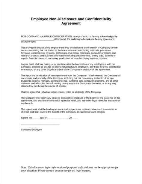 Non Disclosure Agreement Texas Template Hq Printable Documents