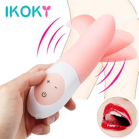 Silicone G Spot Vibrator Usb Rechargeable Tongue Massage Speed Vibrating Clitoris Stimulator