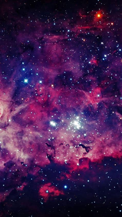 Download Galactic Purple Sky Galaxy Iphone Wallpaper