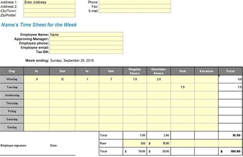 Weekly Attendance Template Excel Attendance Sheet Template Report