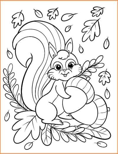 Coloring Pages For Kindergarten Fall Coloring Printables