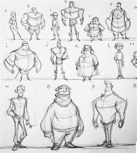 Another Compilation Page Of Character And Proportion Studies Doodle