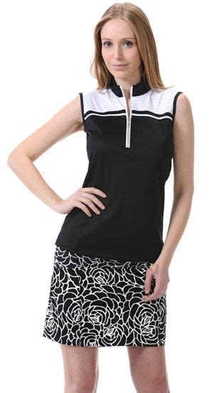 Monterey Club Ladies And Plus Size Golf Outfits Shirt And Pull On Skort