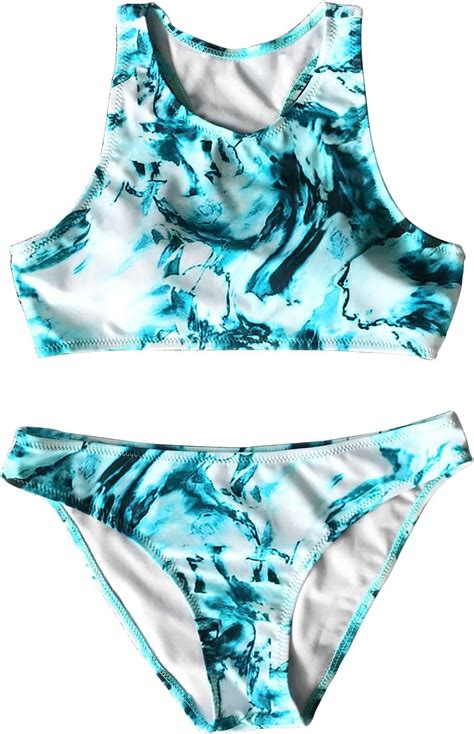 Cupshe Fashion Mujer Chilly Ocean Bikini Set De Reservorio De Agua