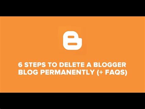 How To Blogger Account Permanently Delete With Easy Step Youtube