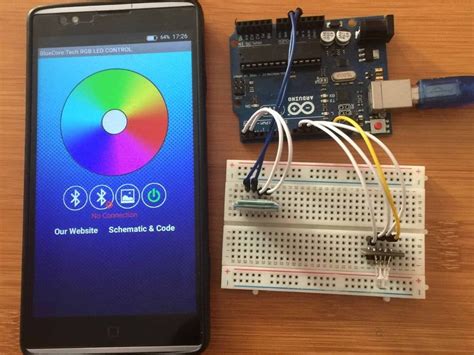 Arduino Bluetooth Rgb Led Control Using Android App