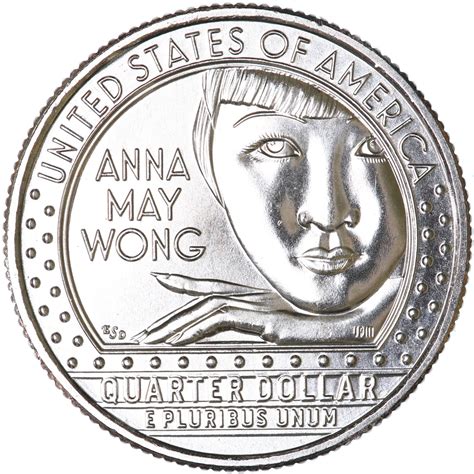 2022 P American Women Quarter Anna May Wong Choice Bu Cn Clad Daves
