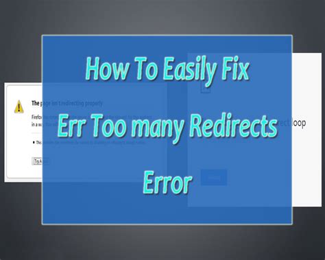 Quick And Easy Fix For Err Too Many Redirect Wordpress Error Wpoven Blog