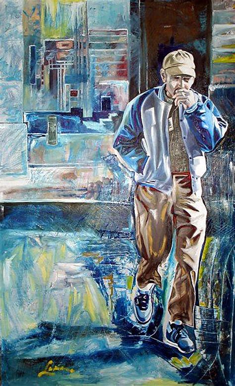 Man Smoking Painting