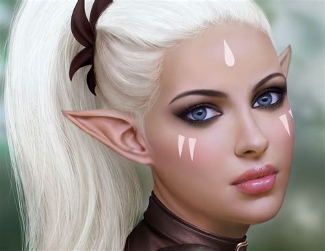 Painting Of An Elf By Sara Biddle