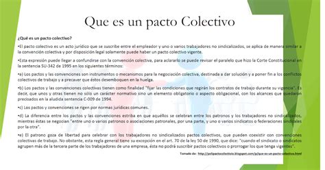 DERECHO LABORAL PACTO COLECTIVO Definición Pacto Colectivo