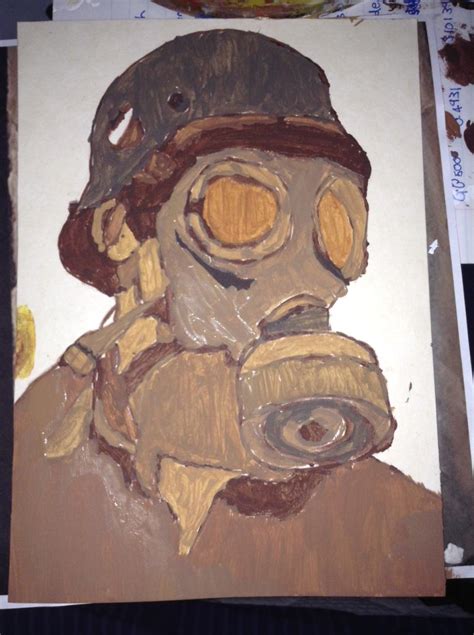 Art From Hell On Twitter German Soldier Wearing Gas Mask Ww2 1900s