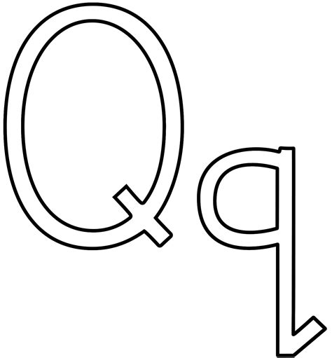 Letter Q Page Alphabet Coloring Home