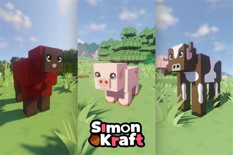 Some Animals I Created For My Texture Pack Simonkraft Rminecraft