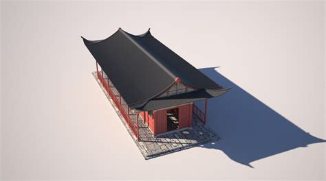 Chinese Temple 3d Model