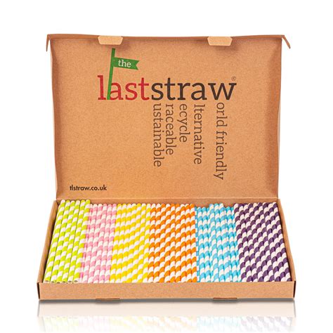 The Last Straw 100 Biodegradable Paper Drinking Straws 150 Pack