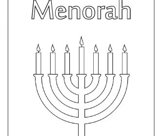 Free printable hanukkah coloring pages. Colouring Worksheet - Menorah