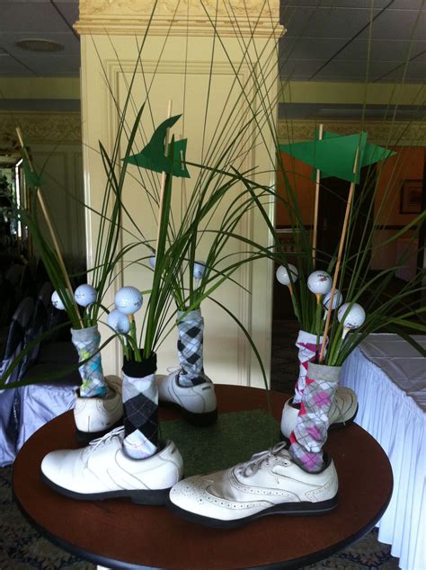 Golf Shoe Centerpieces Golf Party Decorations Golf Birthday Party