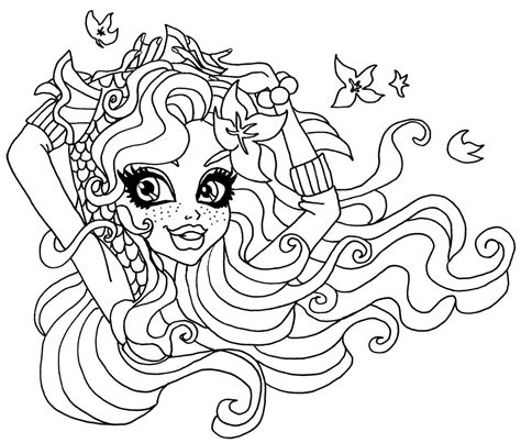 Monster High Coloring Pages Lagoona Blue At Getdrawings Free Download