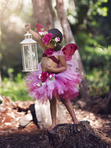 Fairy Costume Baby Fairy Dress Woodland Fairy Rose Fairy Etsy