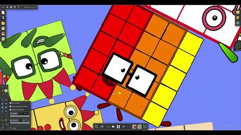 Numberblocks Battle 117 In Algodoo No Sound Youtube