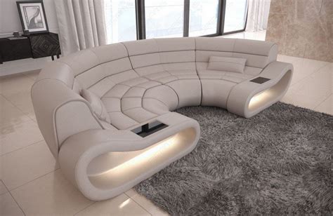 Bigsofa Leder Couch Ecksofa Megasofa Rundes Sofa Modern Concept Mit Beleuchtung Ebay