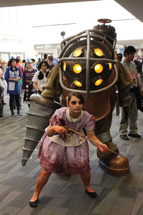 big daddy with little sister little sister cosplay bioshock cosplay best cosplay