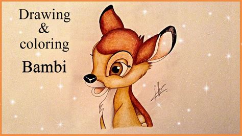 Drawing And Coloring Bambi Youtube
