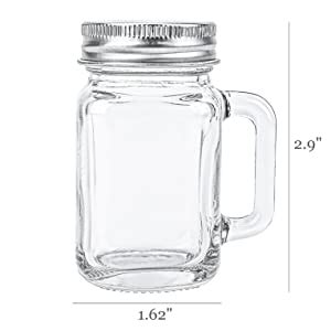 Kingrol Pack Oz Mini Mason Jar Shot Glasses With Lids Glass Favor