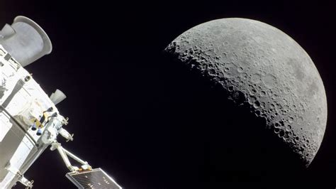 The Moon Seen From The Orion Spacecraft Of Nasas Artemis Mission