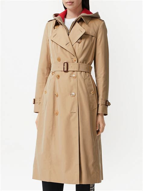 Burberry Chelsea Cotton Gabardine Long Trench Coat In Neutrals ModeSens