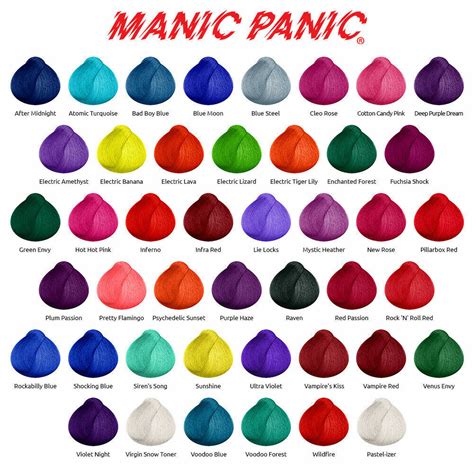 manic panic high voltage classic semi permanent hair dye 118ml ebay