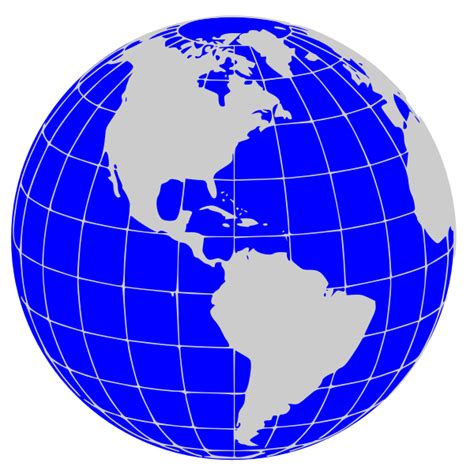 America World Globe Vector Clip Art Free Svg