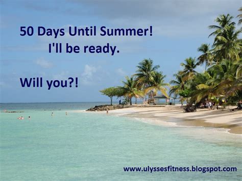 The number of weeks in a year is 52.14, and there are two weekend days in every one of those weeks, so that leaves five days. Ulysses Fitness: 50 days until Summer!