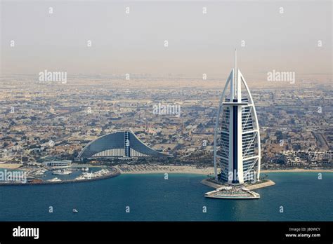Dubai Burj Al Arab Jumeirah Beach Hotel Aerial View Photography Uae