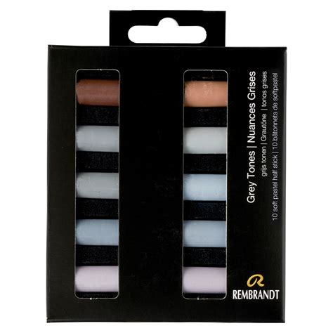 Rembrandt Soft Pastel Set Half Stick Colors Gray Tones Walmart Com