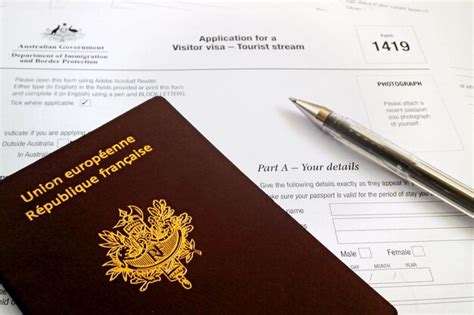 Premium Photo Australian Visitor Visa Application Form
