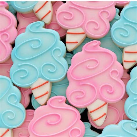 Pin By Wood On Food Theme Cotton Candy Cookies Candy Cookies Decorated