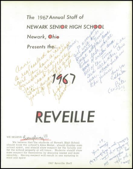 Explore 1967 Newark High School Yearbook Newark Oh Classmates