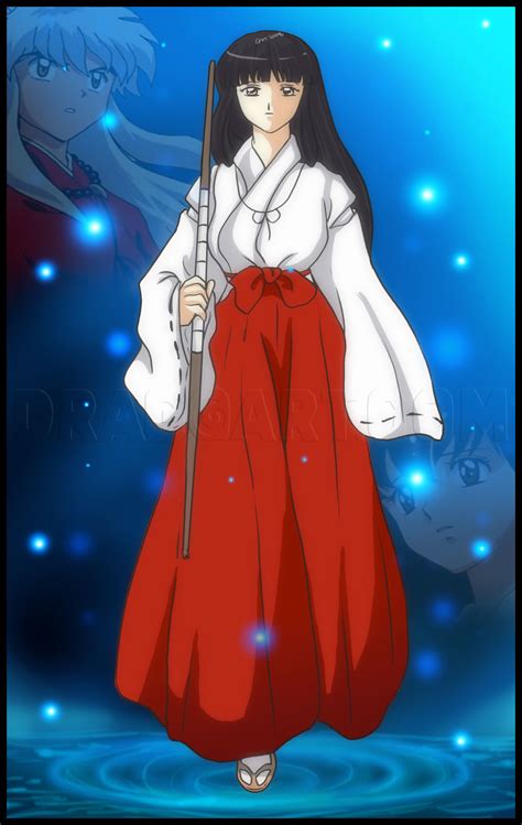 How To Draw Kikyo From Inuyasha By Dawn