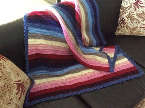 Colourful Knee Rug Baby Blanket Crochet Crochet Blanket Blanket