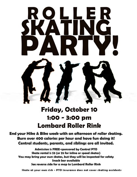 roller skating party friday october  central school pto
