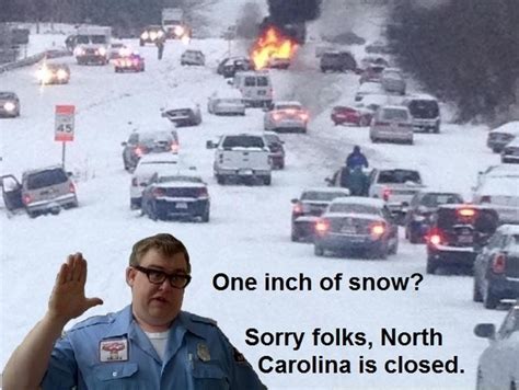 North Carolina Is Getting Snow Again Meme Guy