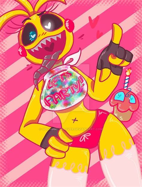 Toy Chica V By Springbellebunny On Deviantart Anime Fnaf Fnaf