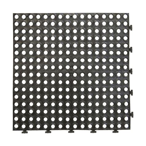 Can be interlocked with hd ribbed for drainage or carpet tiles. Multy Home Extreme Black 18 in. x 18 in. Commercial Rubber ...